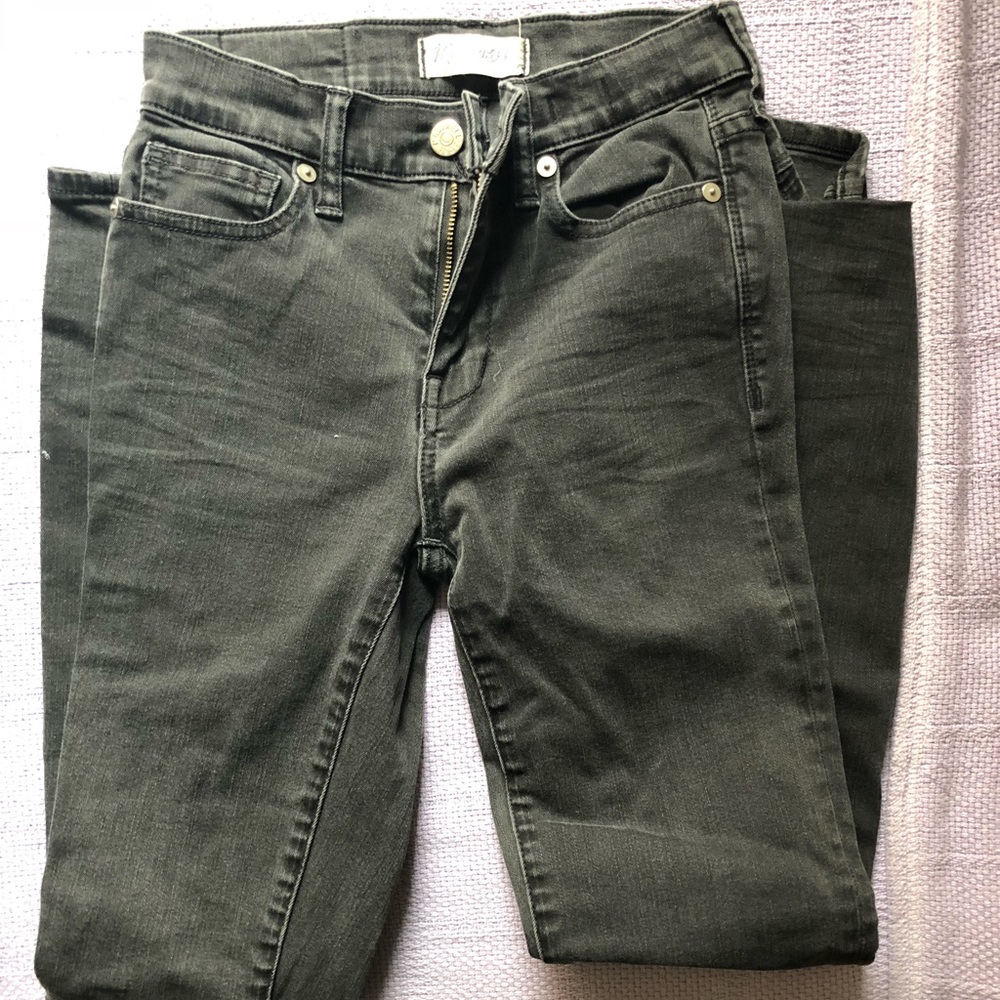 SIZE 24 MADEWELL HIGH RISER SKINNY IN LUNAR